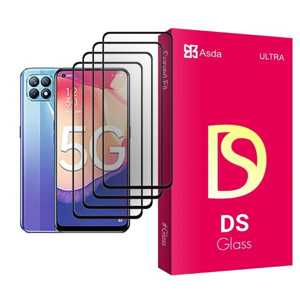 محافظ صفحه نمایش آسدا مدل DS Glass MIX004 مناسب برای گوشی موبایل اوپو Reno4 SE بسته چهار عددی
