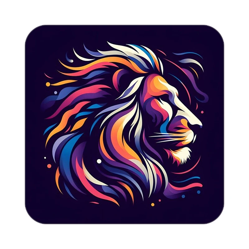 زیر لیوانی کاکتی طرح شیر مدل mp24082