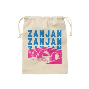 کیسه نان و سبزی ترمه طراحان ایده مدل نماد پل میر بهاءالدین زنجان کد map0143 - M سایز 23x33 سانتی متر