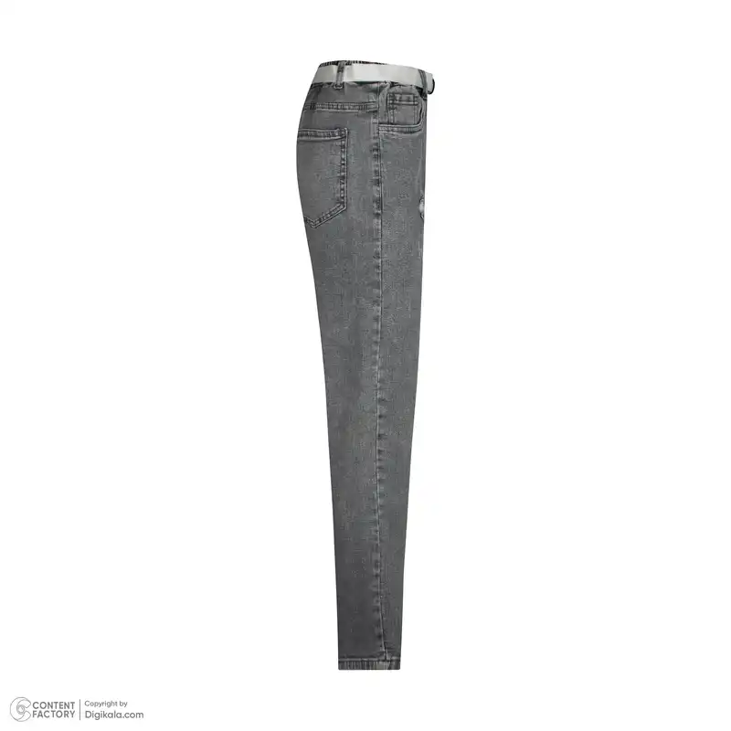 ست کت و شلوار دخترانه تیپ تاپ مدل Sticker رنگ طوسی روشن