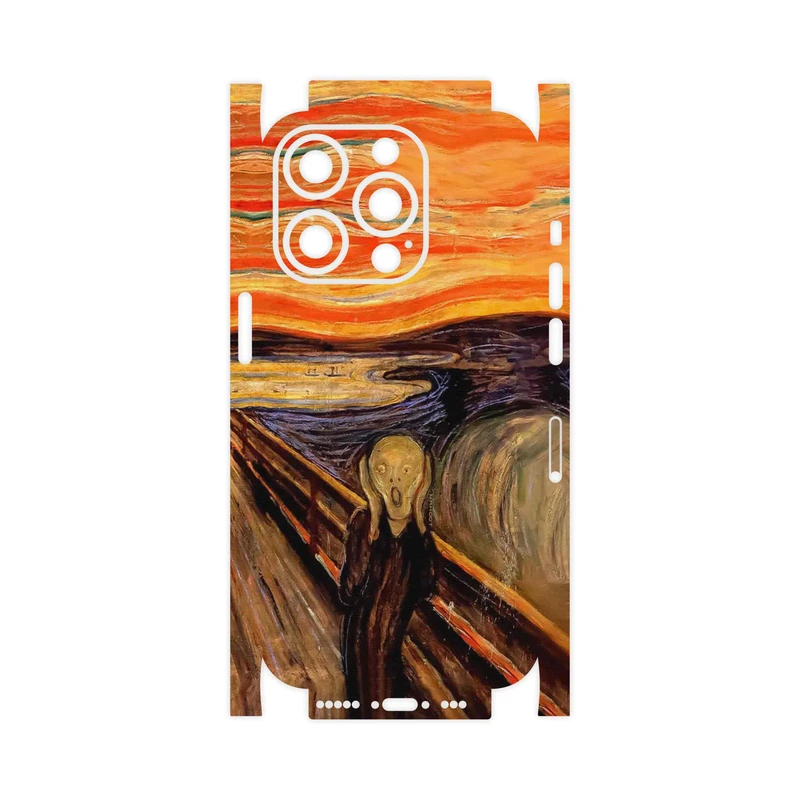 برچسب پوششی ماهوت مدل The Scream of Munch-FullSkin مناسب برای گوشی موبایل اپل iPhone 14 Pro