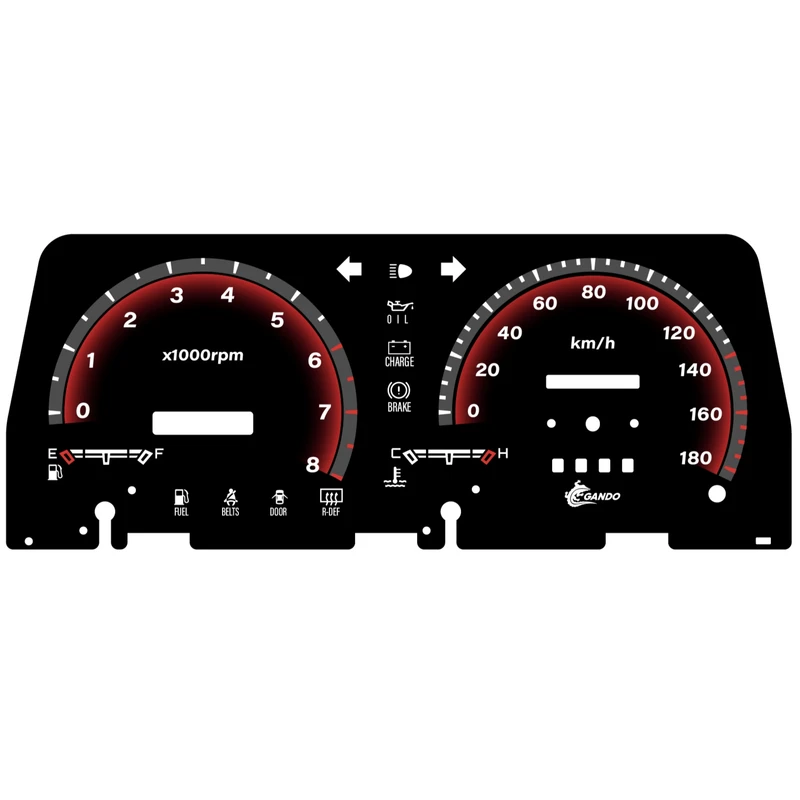 صفحه کیلومتر خودرو گاندو مدل 70 کد 04 مناسب برای پراید کاربراتور