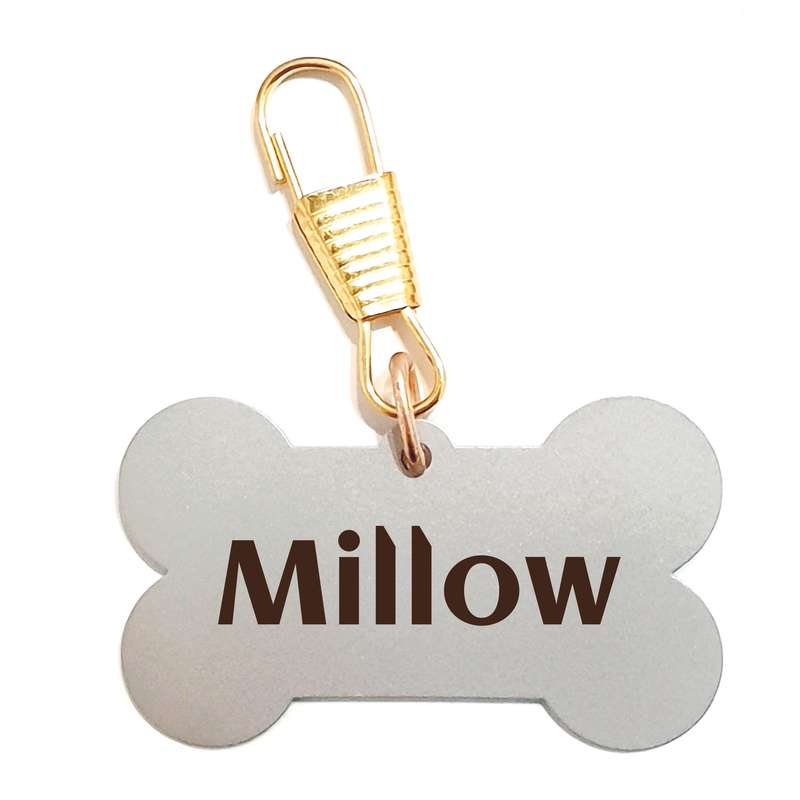 پلاک شناسایی حیوانات مدل استخوان طرح Millow
