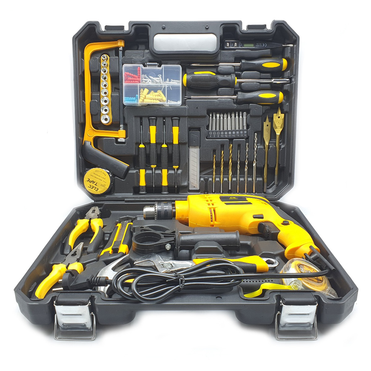 مجموعه 100 عددی دریل چکشی اوکی مدل 0902-POWER-TOOLS