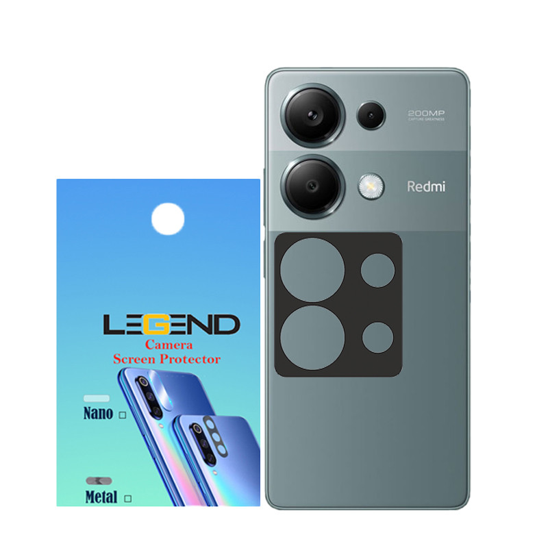 محافظ لنز دوربین لجند مدل قابدار مناسب برای گوشی موبایل شیائومی Redmi Note 13 Pro