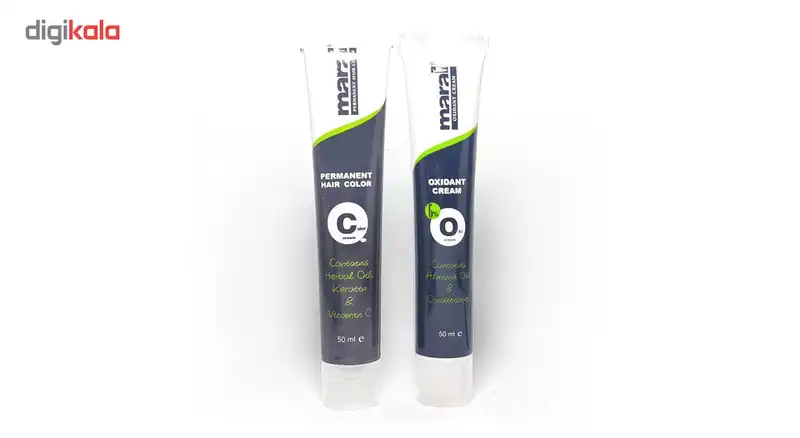 کیت رنگ موی مردانه مارال مدل Dark Brown حجم 100 میلی لیتر بسته 2 عددی