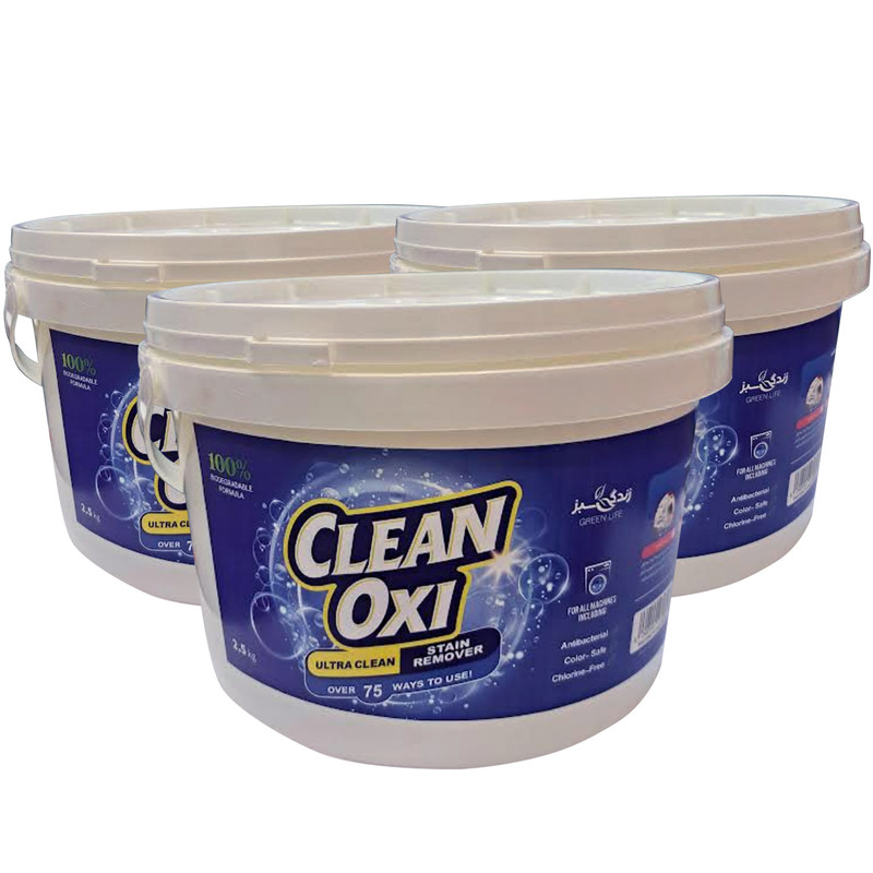 پودر لکه بر زندگی سبز مدل CleanOxi وزن 2500 گرم