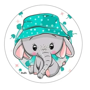 چراغ خواب اتاق کودک طرح فیل فانتزی کلاه دار کد 130