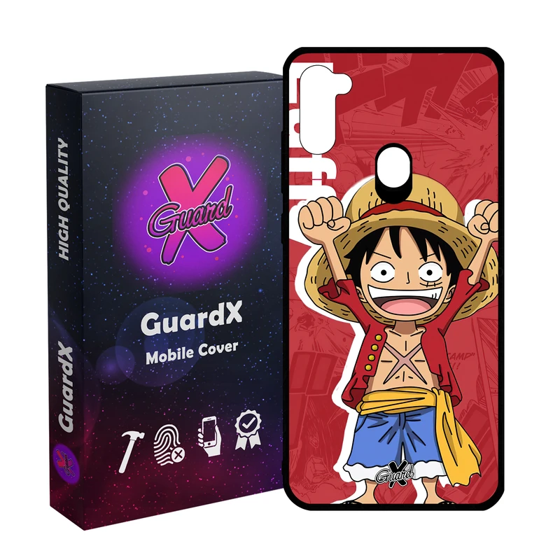 کاور گارد ایکس طرح One Piece Luffy Anime مدل Glass10470 مناسب برای گوشی موبایل سامسونگ Galaxy A11/M11