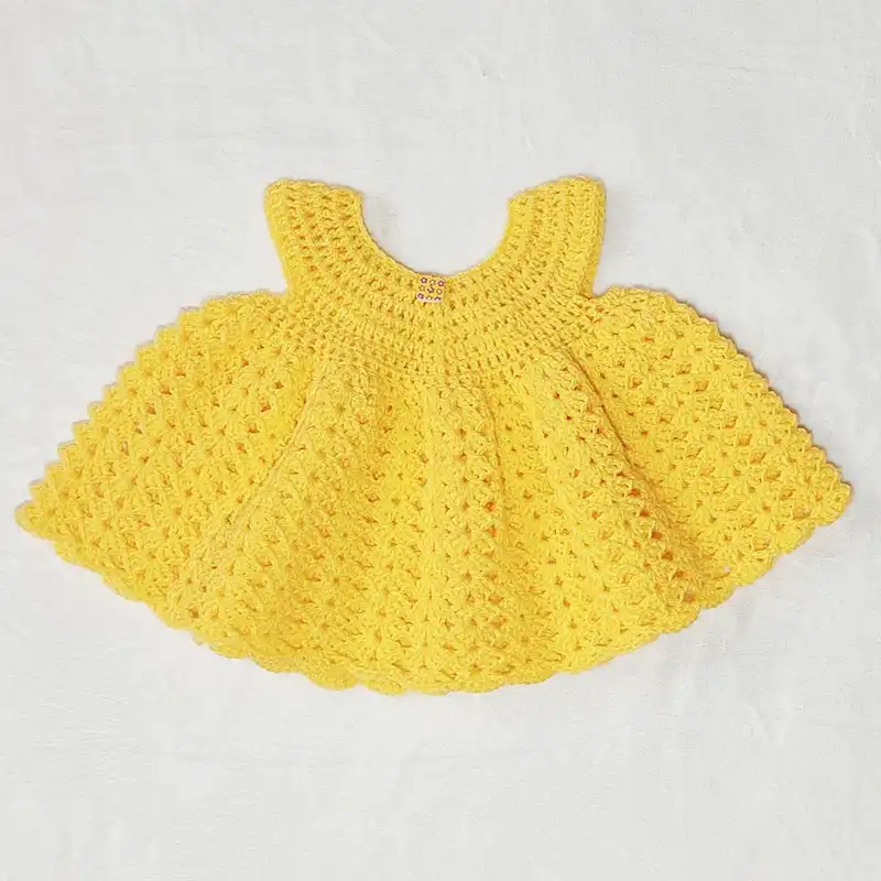 سارافون نوزادی مدل بافتنی