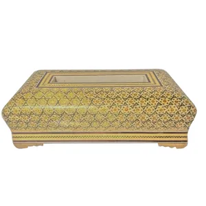 جعبه دستمال کاغذی خاتم کاری پژواک هایپر مدل استخوانی