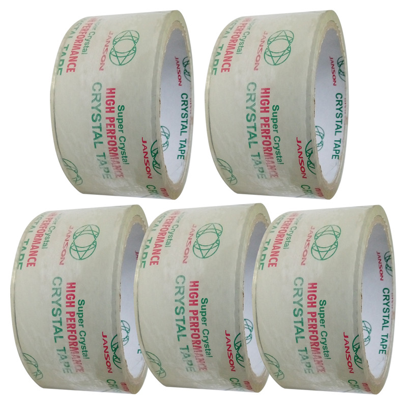 چسب پهن جانسون مدل کریستال عرض 5 سانتیمتر بسته 5 عددی