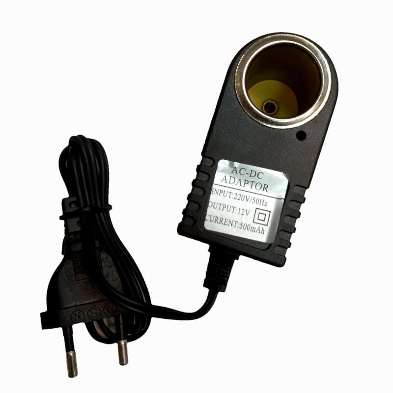 آداپتور 12 ولت 500 میلی آمپر مدل car charger