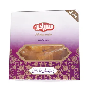  پرده نبات فوق ممتاز زعفرانی مهرپادین - 1400 گرم