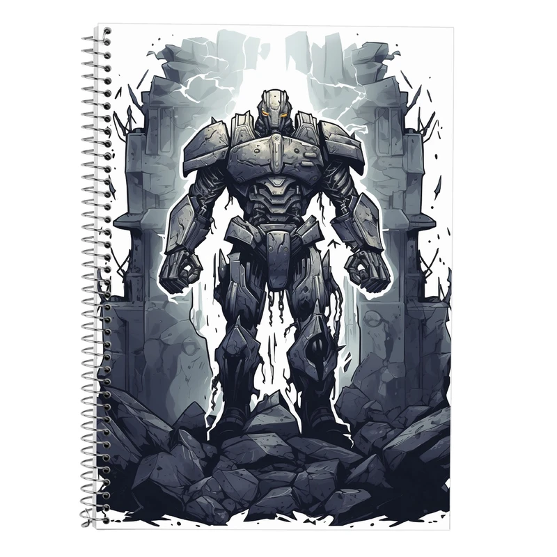 دفتر زبان 50 برگ مدوپد مدل دوخط طرح Fullmetal Alchemist کد DF2260