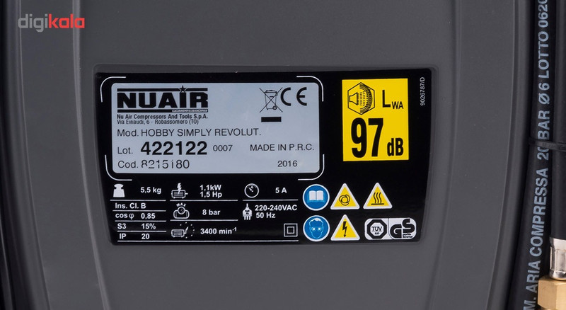 کمپرسور باد رولوشن ایر مدل Simply1100 کمپرسور باد رولوشن ایر مدل Simply1100