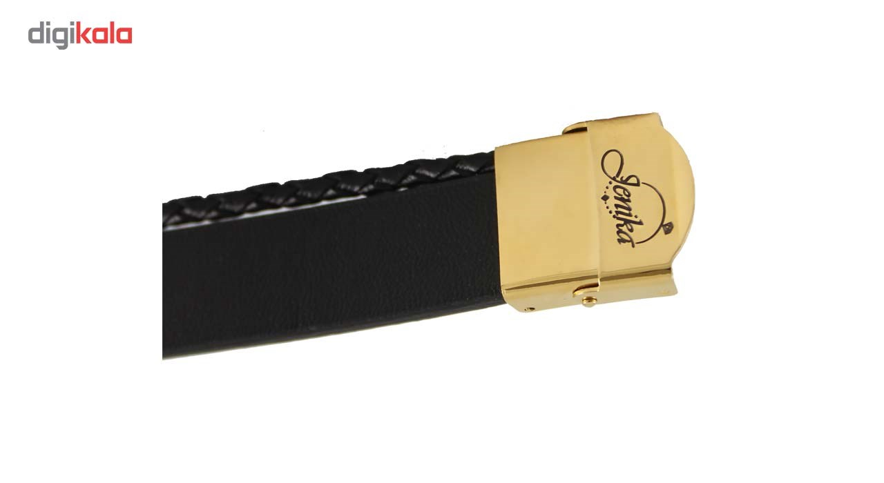 دستبند چرم جنیکا اسم فاطمه مدل D49