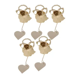 گیفت عروس مدل شمع و حلقه مروارید بسته 5 عددی