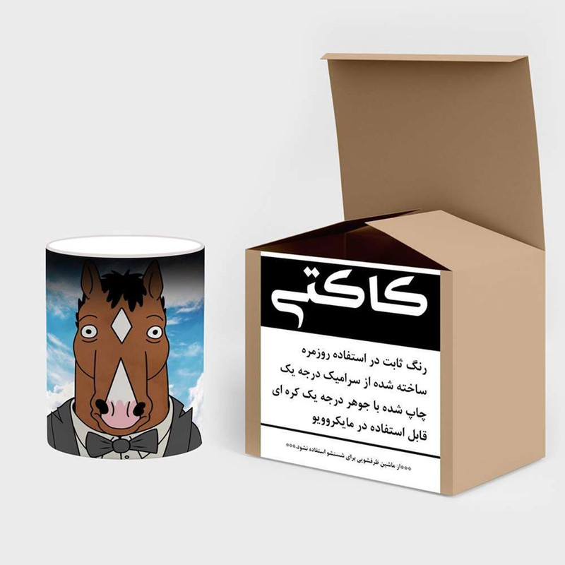 ماگ حرارتی کاکتی مدل کارتون BoJack Horseman کد mgh22341