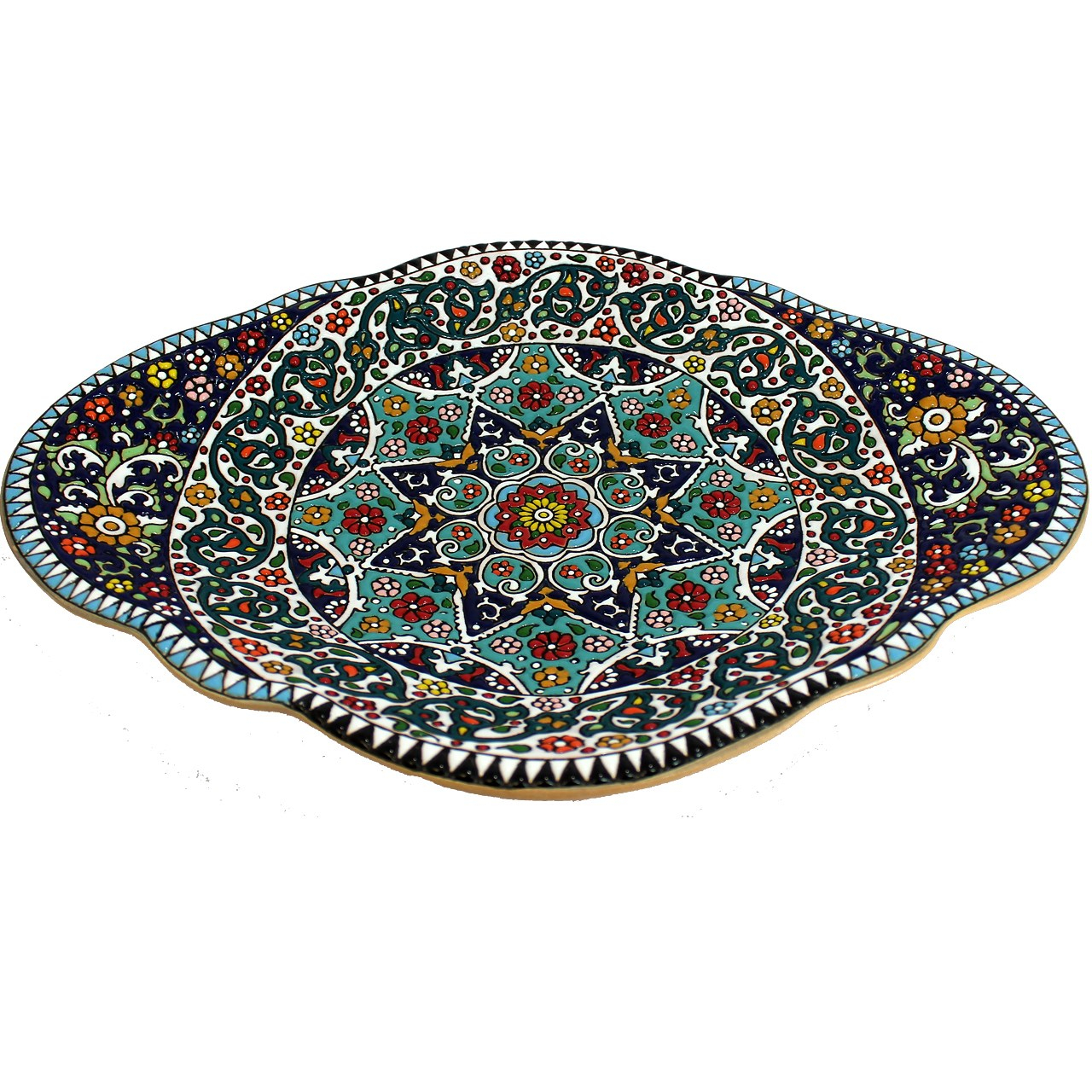 میوه خوری میناکاری دست نگار مدل بیضی