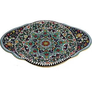 میوه خوری میناکاری دست نگار مدل بیضی