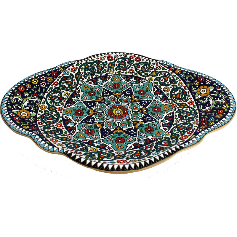 میوه خوری میناکاری دست نگار مدل بیضی