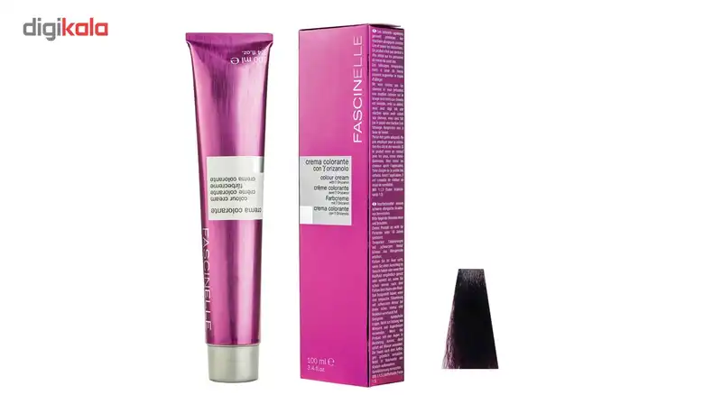 رنگ مو فشینلی سری Violet مدل بادنجانی تیره شماره 4.80