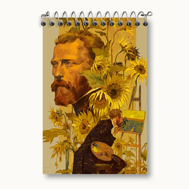 دفتر یادداشت 50 برگ خندالو مدل ونسان ونگوگ کد F1289