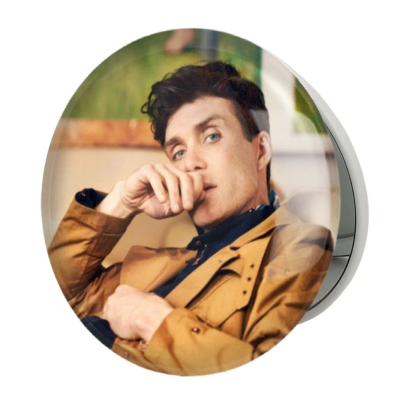 آینه جیبی خندالو طرح کیلین مورفی سریال پیکی بلایندرز Peaky Blinders مدل تاشو کد 4577 
