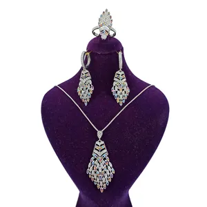 نیم ست نقره زنانه سلین کالا مدل برلیان ce-As213