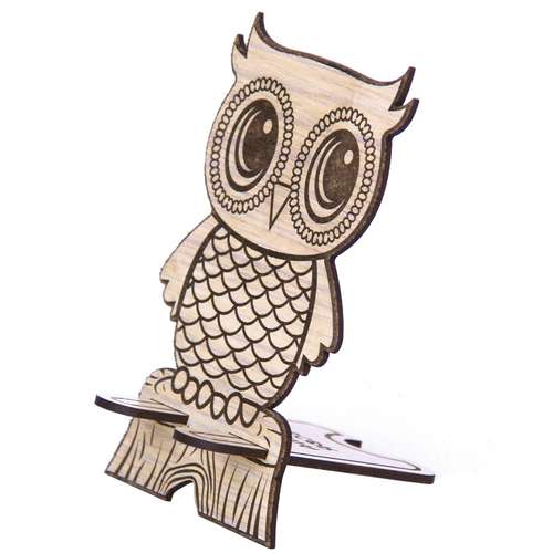 پایه نگهدارنده چوبی اس ای دکور مدل جغد