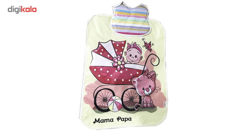 تشک تعویض کودک ایرسا طرح بالش دار مدل گربه و بچه