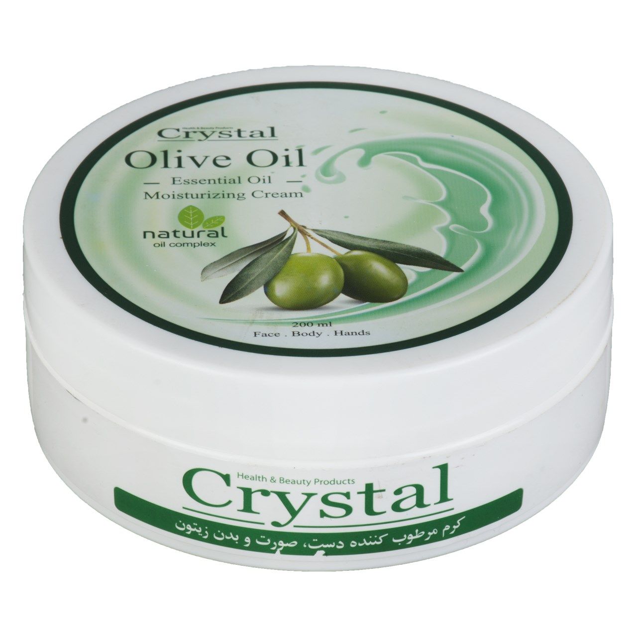 کرم مرطوب کننده کریستال مدل Olive حجم 200 میلی لیتر -  - 1