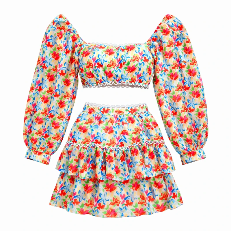 ست نیم تنه و دامن راحتی زنانه مدل MANORO