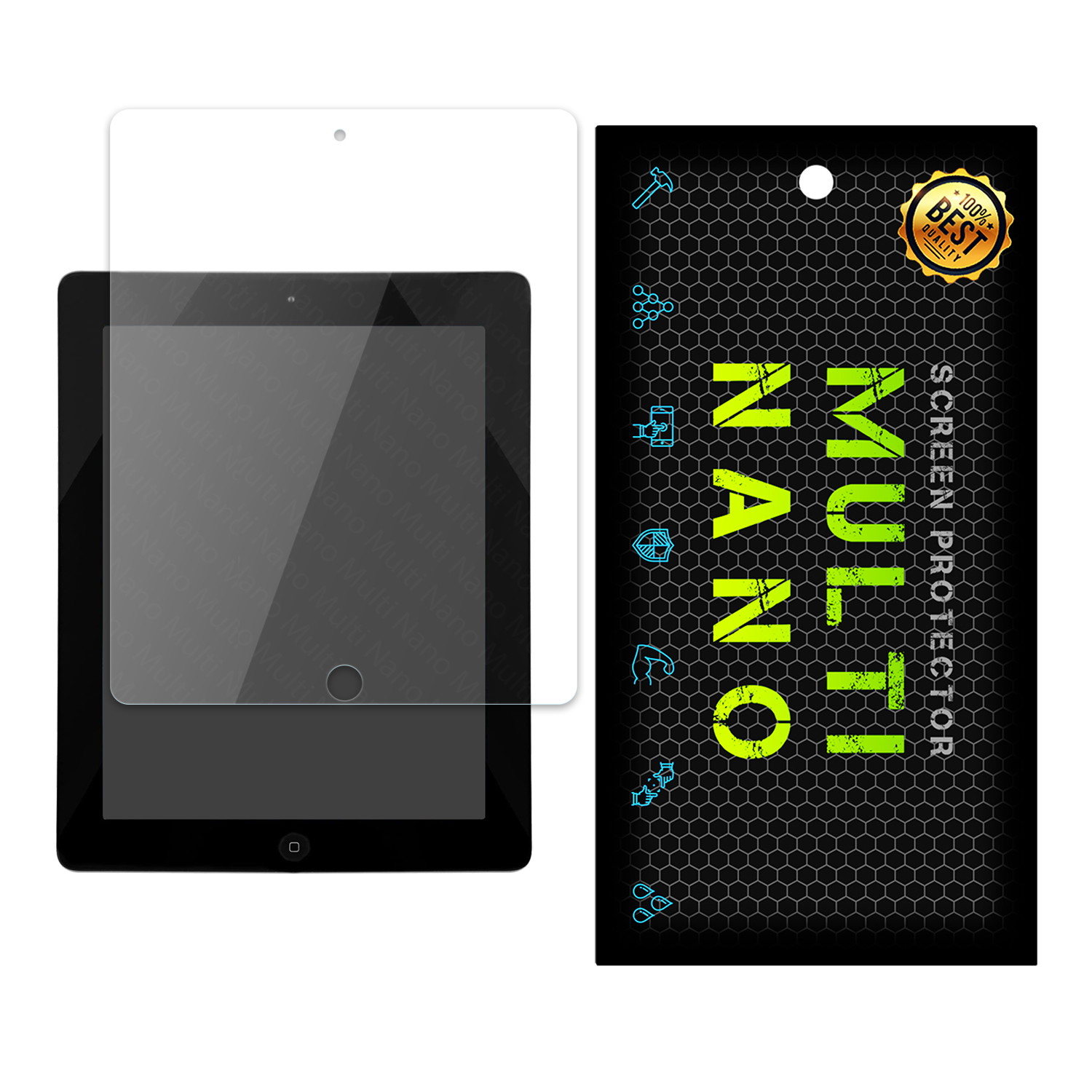 محافظ صفحه نمایش مولتی نانو مدل Pro مناسب برای تبلت اپل iPad 4
