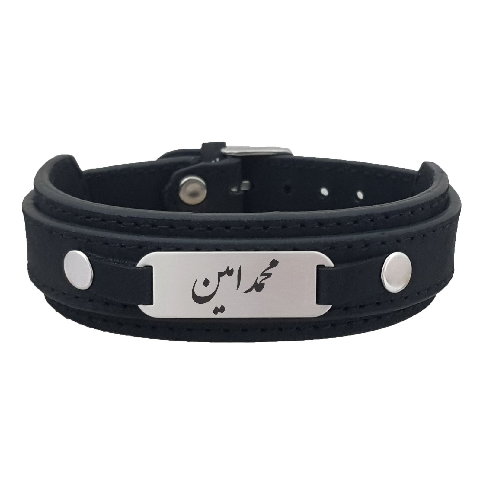 دستبند نقره مردانه ترمه ۱ مدل محمد امین کد Dcsf0145 -  - 1