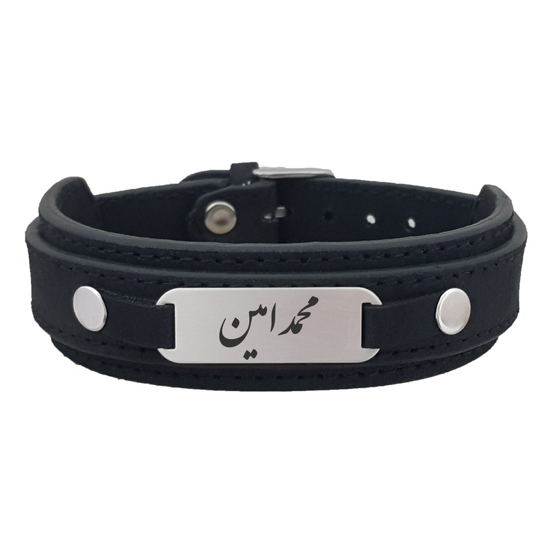 دستبند نقره مردانه ترمه ۱ مدل محمد امین کد Dcsf0145
