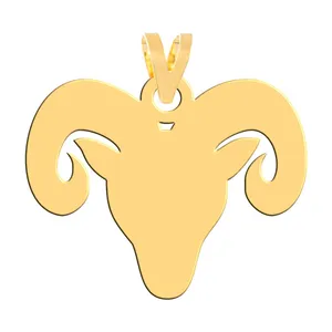 آویز گردنبند طلا 18 عیار زنانه فرشته طرح  قوچ مدل WNL-000429