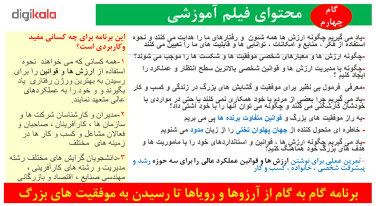 فیلم آموزشی ارزش ها و قوانین موفقیت-سریال موفقیت های بزرگ به کارگردانی دکتر علی مهری
