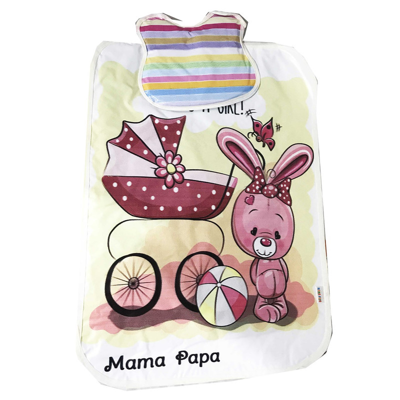 تشک تعویض کودک ایرسا طرح بالش دار مدل خرگوش