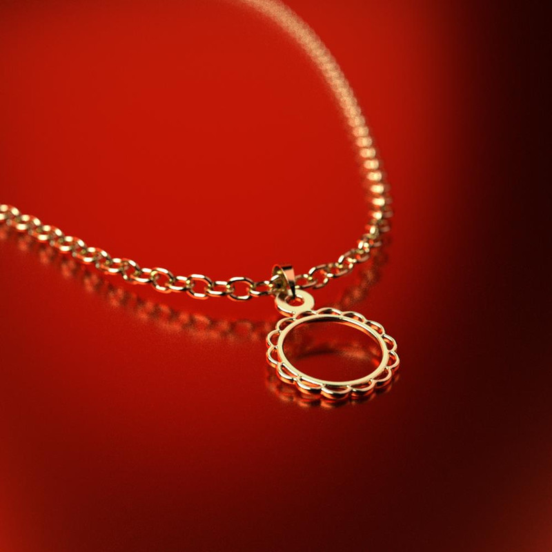 آویز گردنبند طلا 18 عیار زنانه مدوپد مدل دایره کد PA1-10539 آویز گردنبند طلا 18 عیار زنانه مدوپد مدل دایره کد PA1-10539