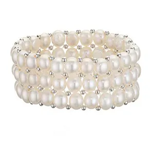 دستبند نقره المنت مدل B3204W