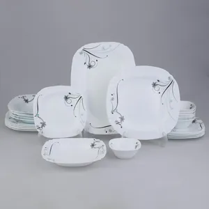 سرويس غذاخوری 25 پارچه سیلیویا طرح مربع پيچ مدل ياسمن ورژن 1