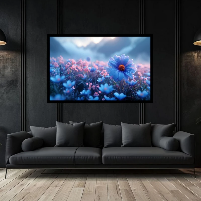 تابلو بکلیت طرح نقاشی و هنری دیجیتال  دکوراتیو گل مدل B-bu2883