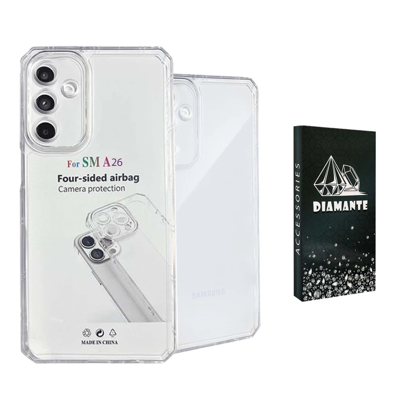 کاور دیامانته مدل Nahid Navy مناسب برای گوشی موبایل سامسونگ Galaxy A26