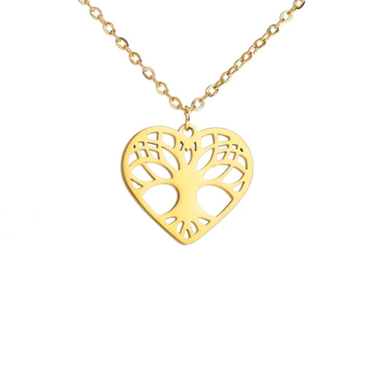 گردنبند طلا 18 عیار زنانه آرا مدل قلبی -  - 2
