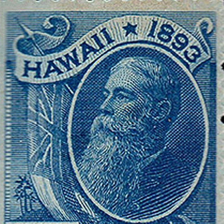 تمبر مدل عتیقه آمریکا جزیرۀ هاوایی سده 1800 میلادی مجموعه 4 عددی 