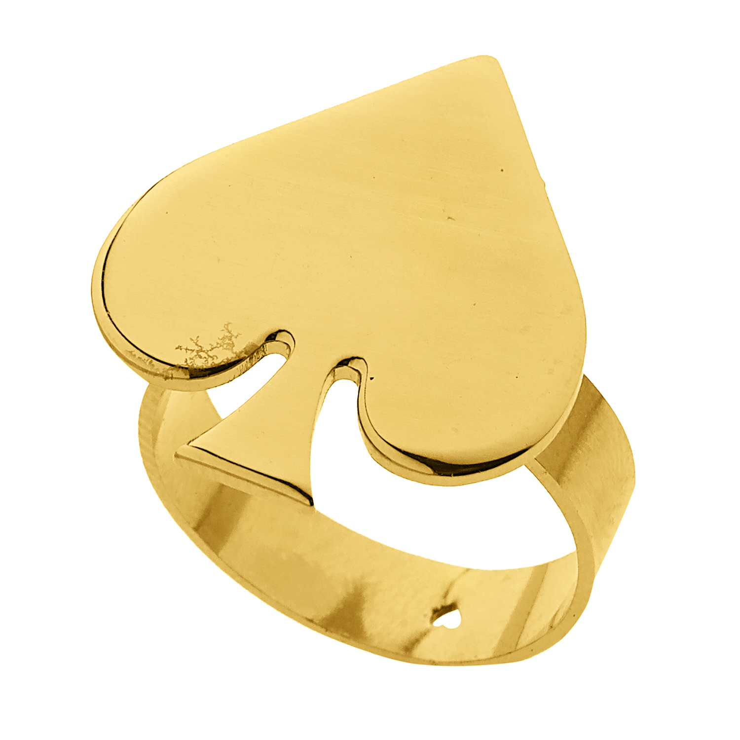 انگشتر زنانه گالری عزیزی طرح قلب مدل gz14638