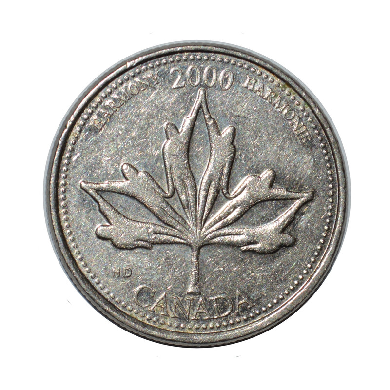 سکه تزیینی طرح کشور کانادا مدل 25 سنت 