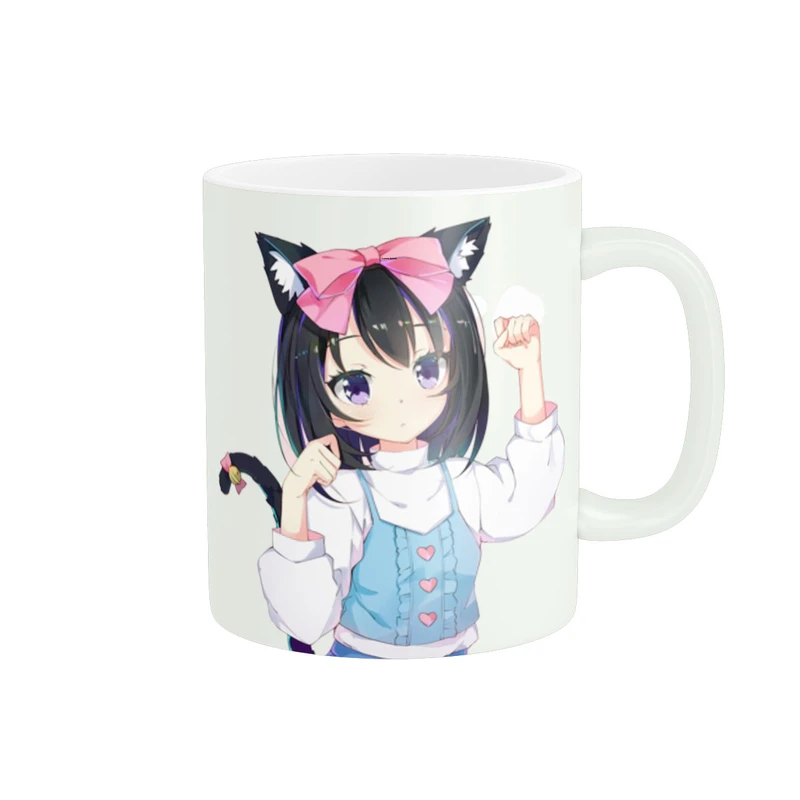 ماگ زیگورات مدل انیمه دختر گربه ای کد 2660